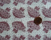 Vintage Feedsack, Purple Umbrellas Novelty feedsack, full size, mint condition