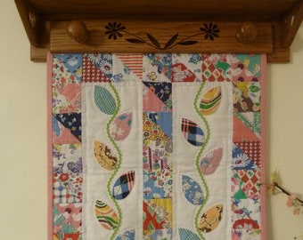 Feedsack Doll Quilt Kit; feedsack booklet, fabric, feedsack squares, floss and rickrack included, Darlene Zimmerman designer/author