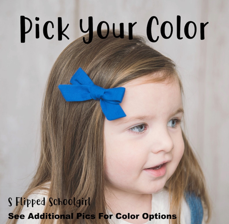 baby girl hair accessories copen blue bow clips small