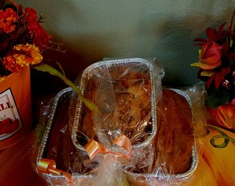 Apple Fritter Bread, Lemon Blueberry Bread, Pumpkin Bread, 3 loaf Combo pack // Pumpkin Season Gift Box, Homemade Baked Bread