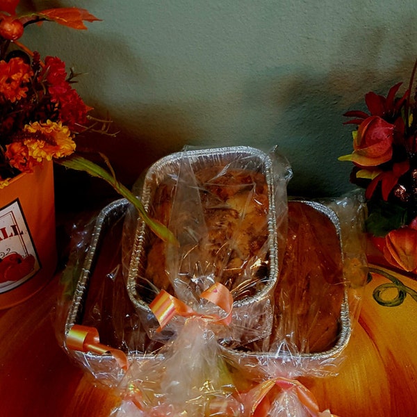 Apple Fritter Bread, Lemon Blueberry Bread, Pumpkin Bread, 3 loaf Combo pack // Mix and Match Homemade Baked Bread