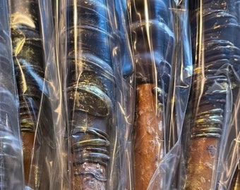 Delicious Chocolate-Covered Pretzel Rods, Gourmet Snack Treats, Perfect for Parties and Gifts