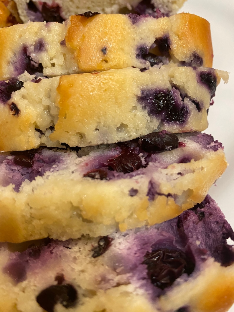 Lemon Blueberry Bread, Homemade lemon blueberry bread, Citrus Bread, Edible Gift, Homemade Lemon Blueberry Bread
