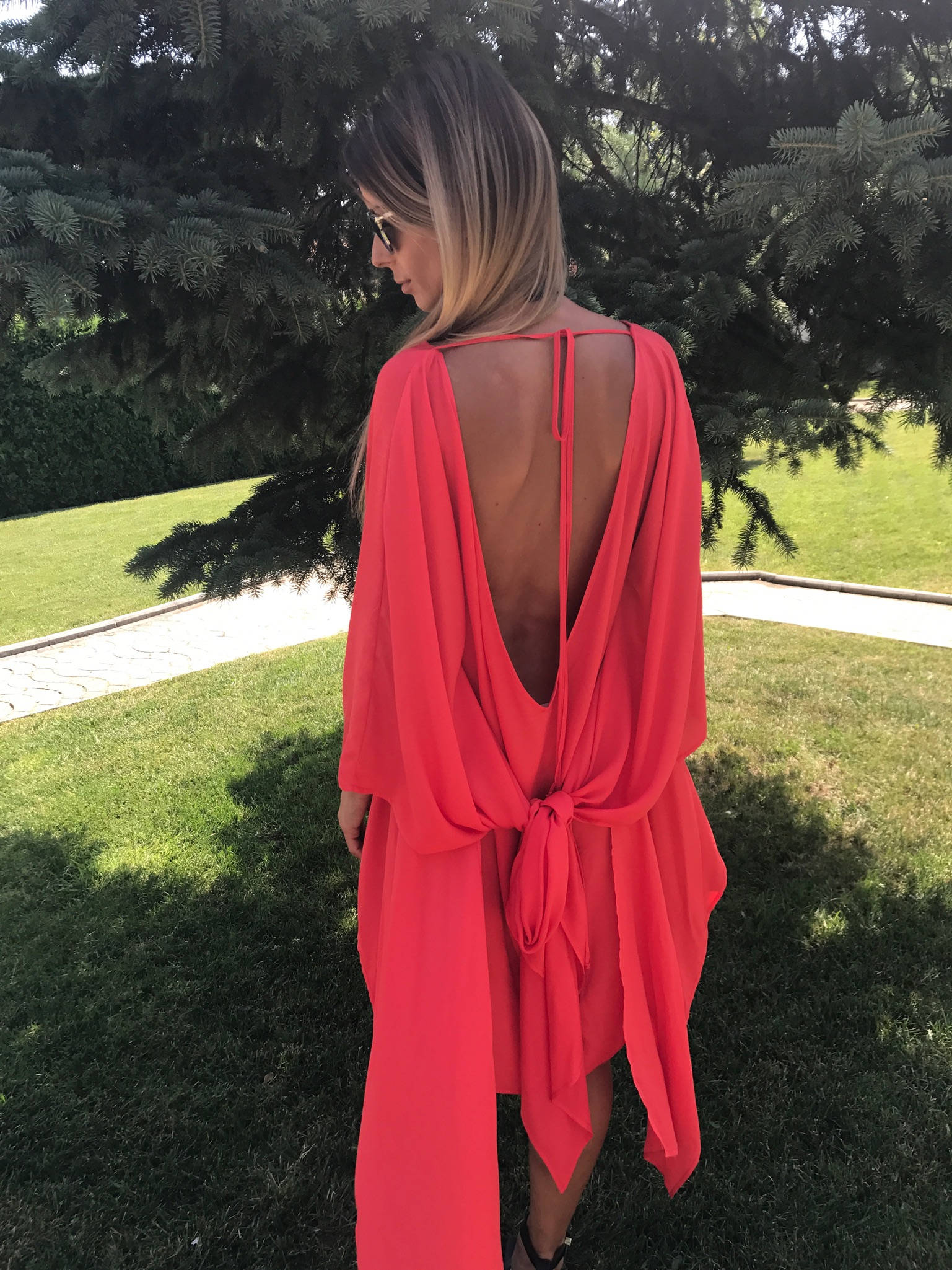 Open Back Dress - Etsy