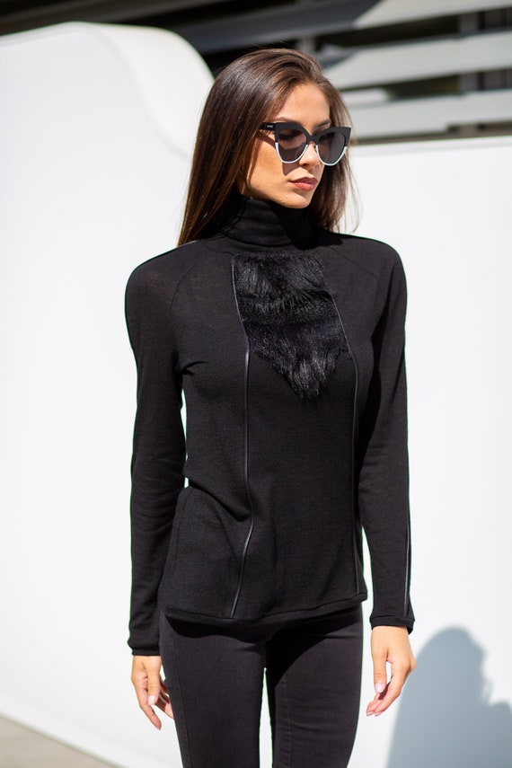 plus size black turtleneck sweater