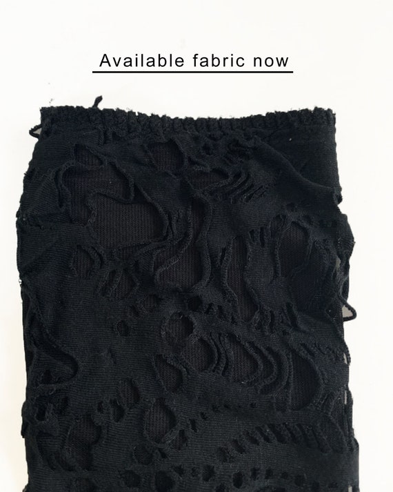Black and hot sale ivory lace skirt