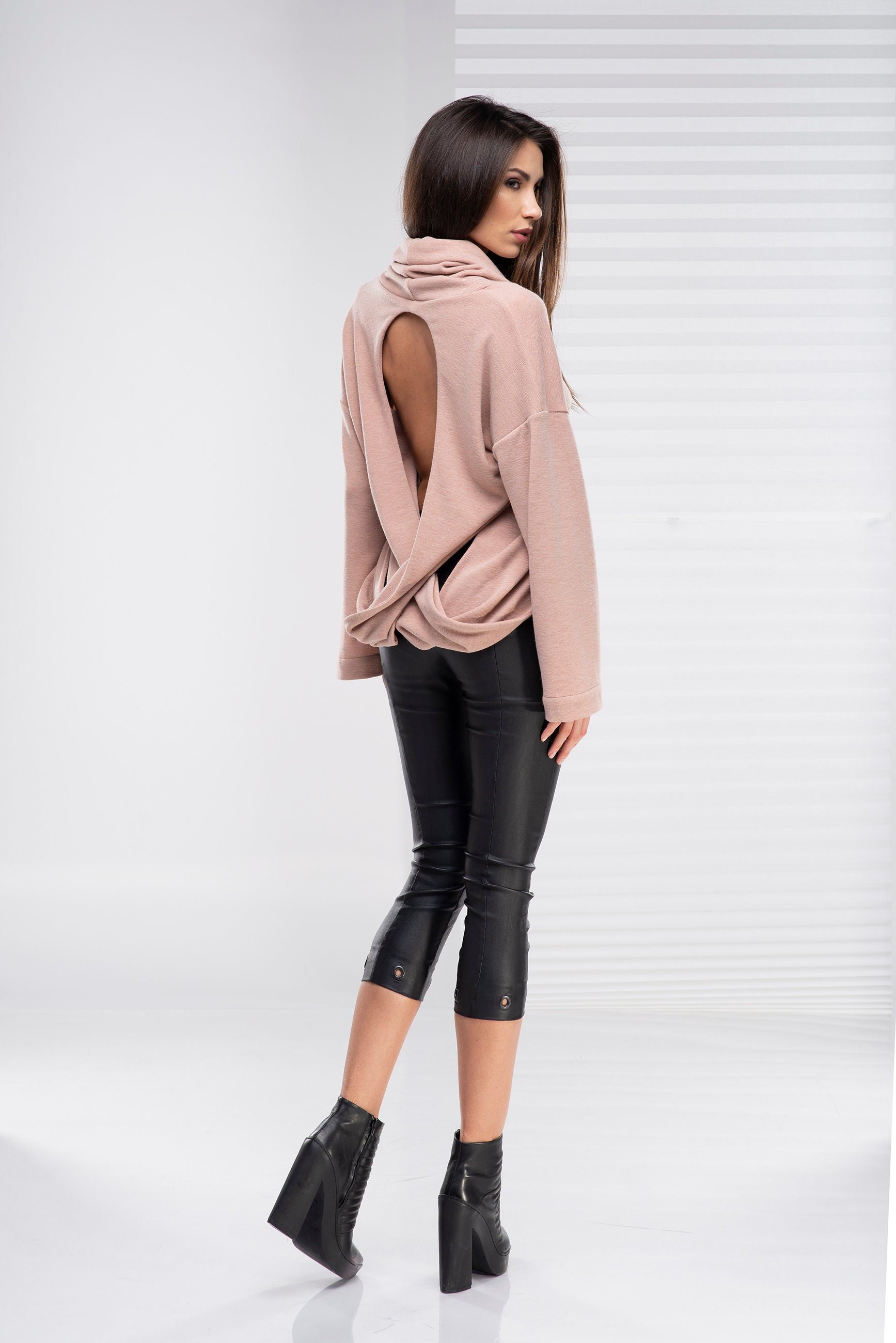 express open back sweater