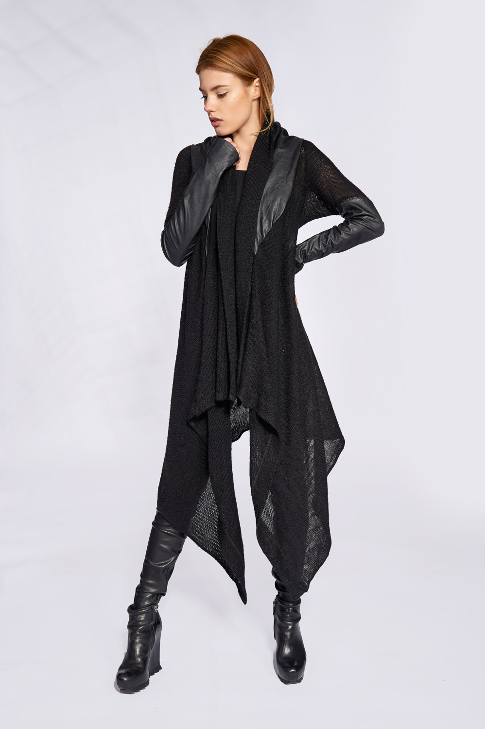 Asymmetric Cardigan Futuristic Clothing Gothic Clothing | Etsy