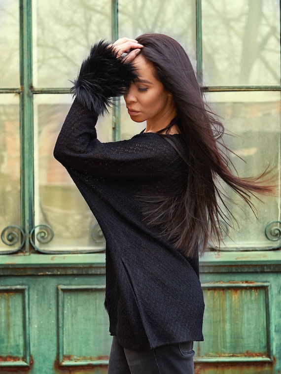 Black Sweater Plus Size Sweater Black 