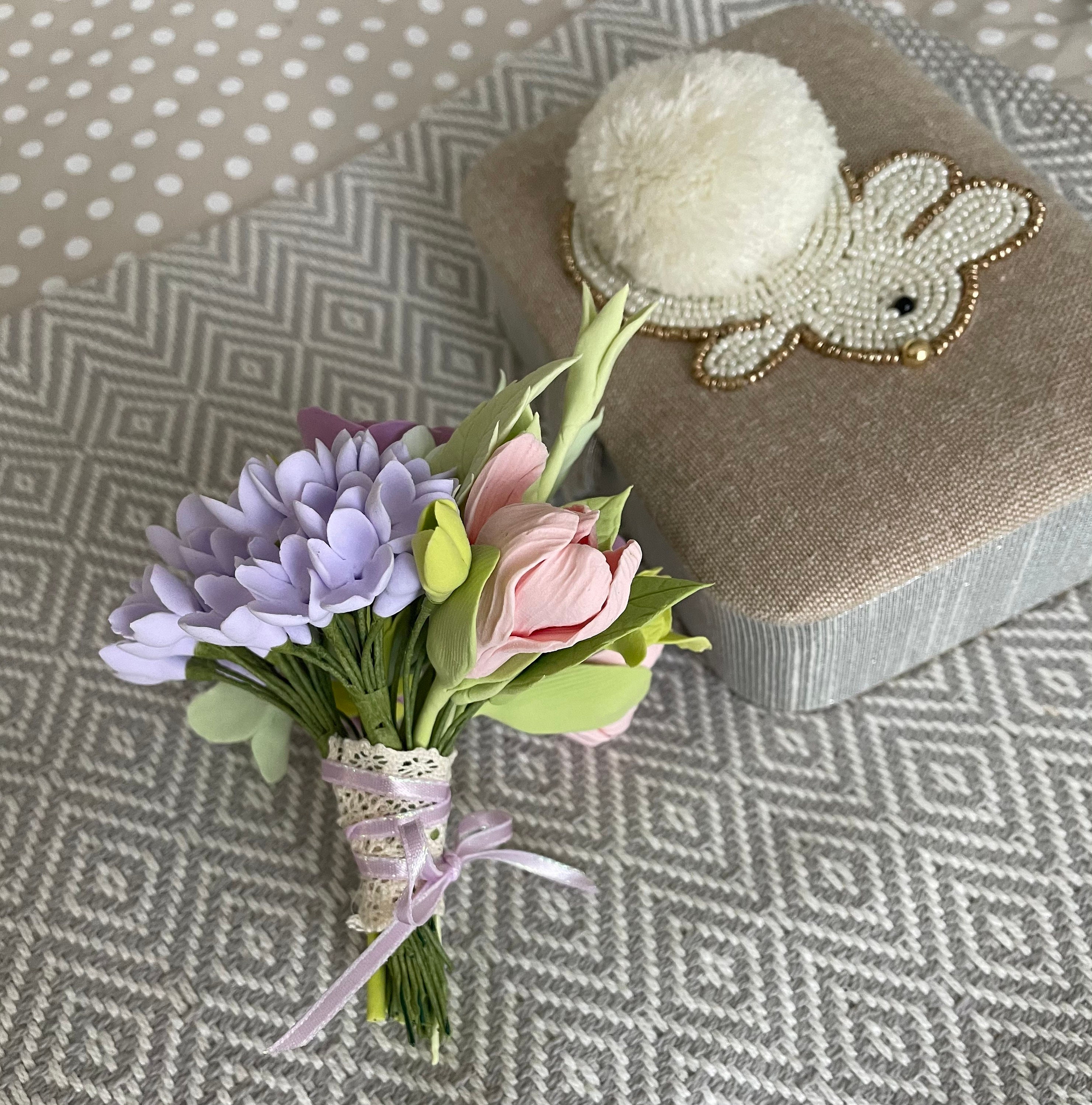 Miniatur-Blumen in der Keramik matt Vase schäbige schicke | Etsy