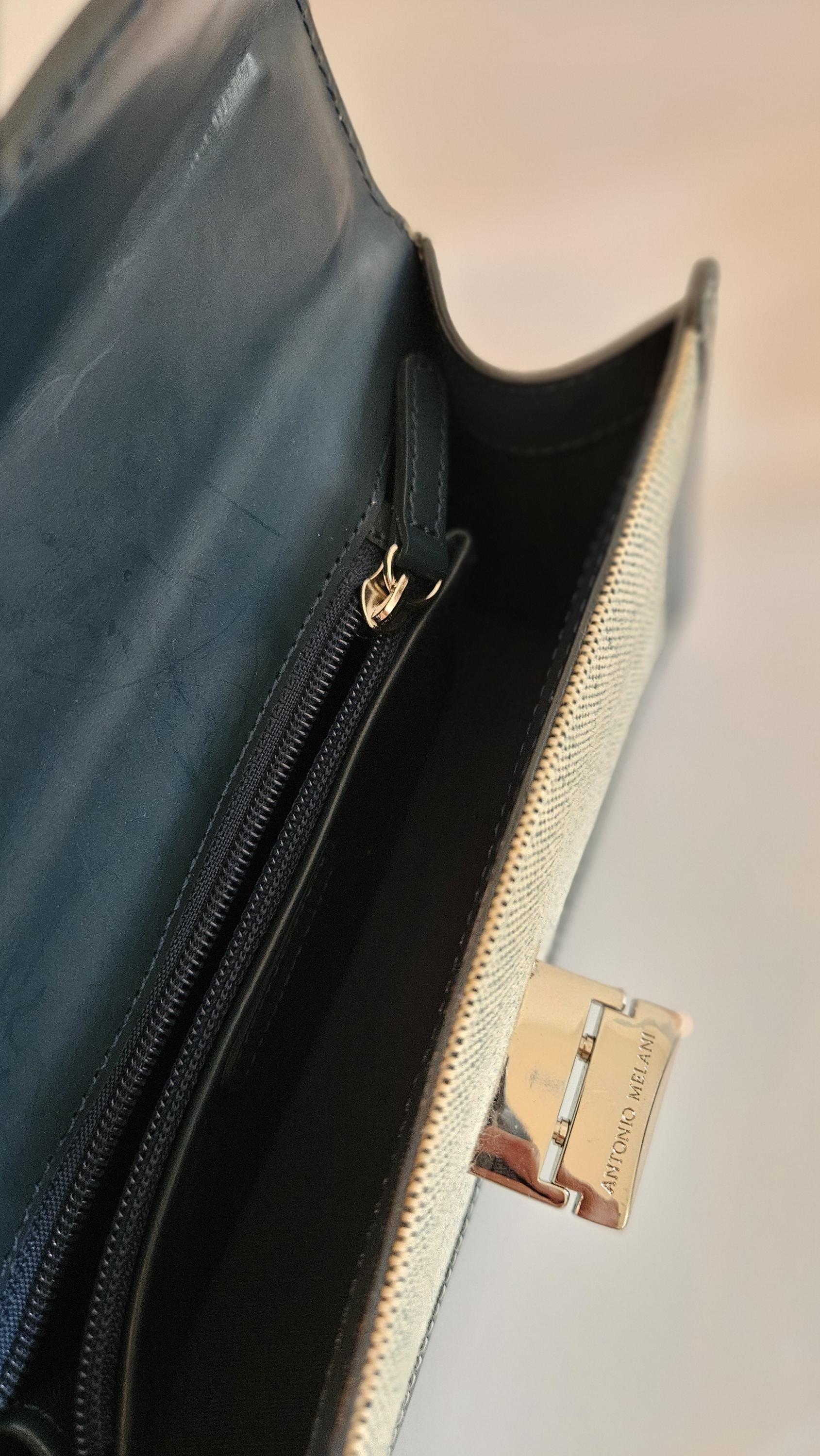 ANTONIO MELANI Navy and Teal Zip Pouch Antonio Melani | Every piece in this look–from the Antonio  main image 2
