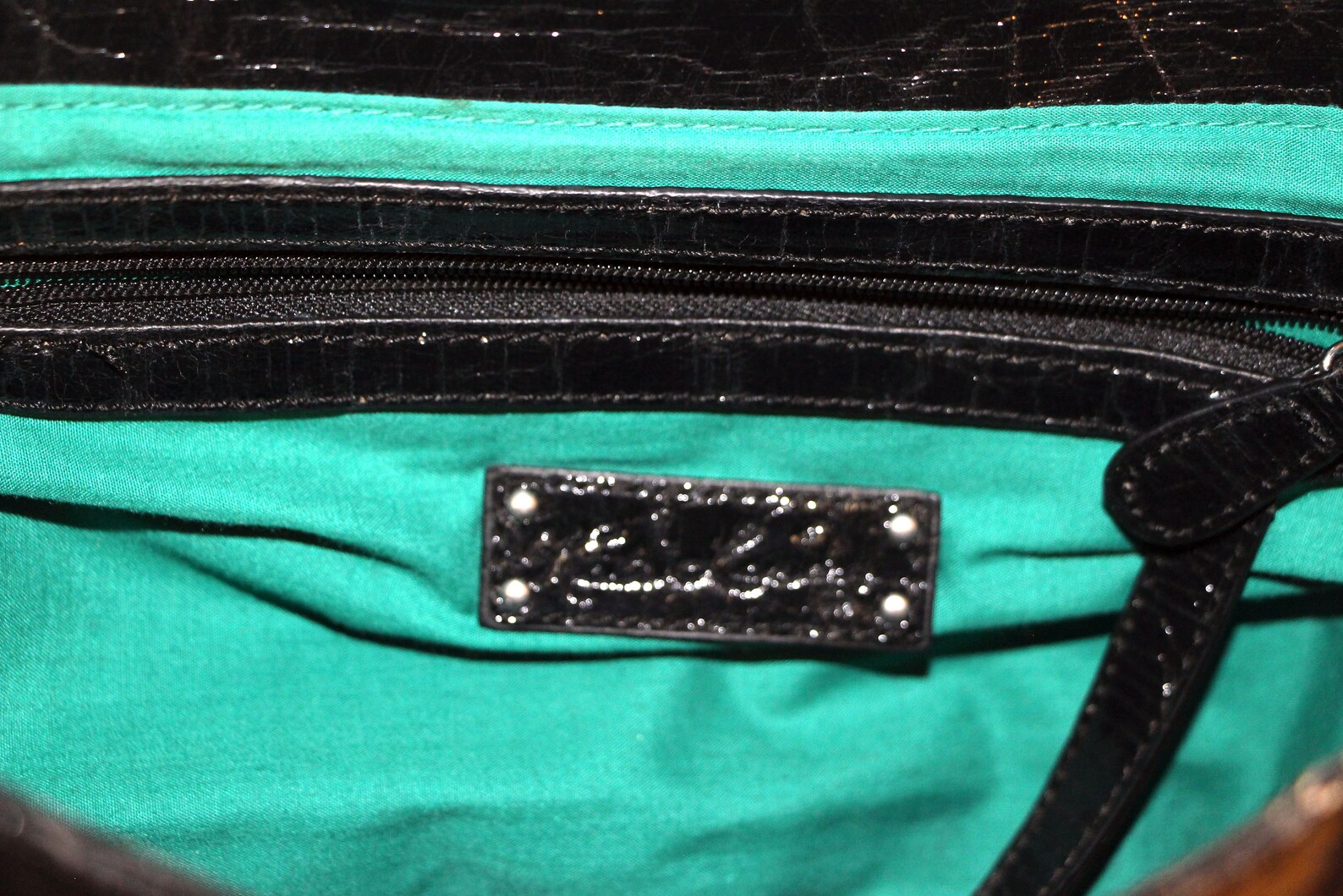 Kate Landry Black Cheetah Purse