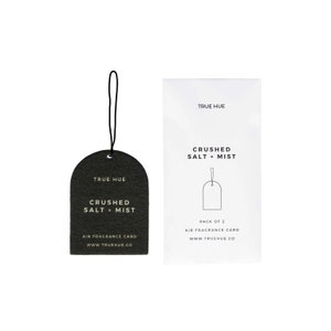 Crushed Salt + Mist Air Fragrance Card, Pack of Two