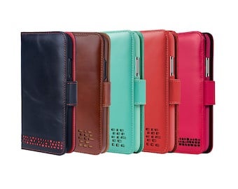 Personalized Leather iPhone XR Wallet Case – Folio, Card Holder