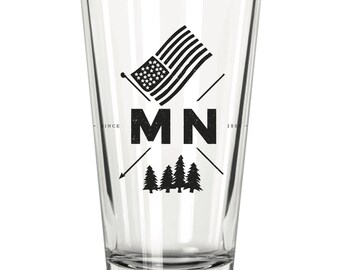 Minnesota Crest Pint Glass