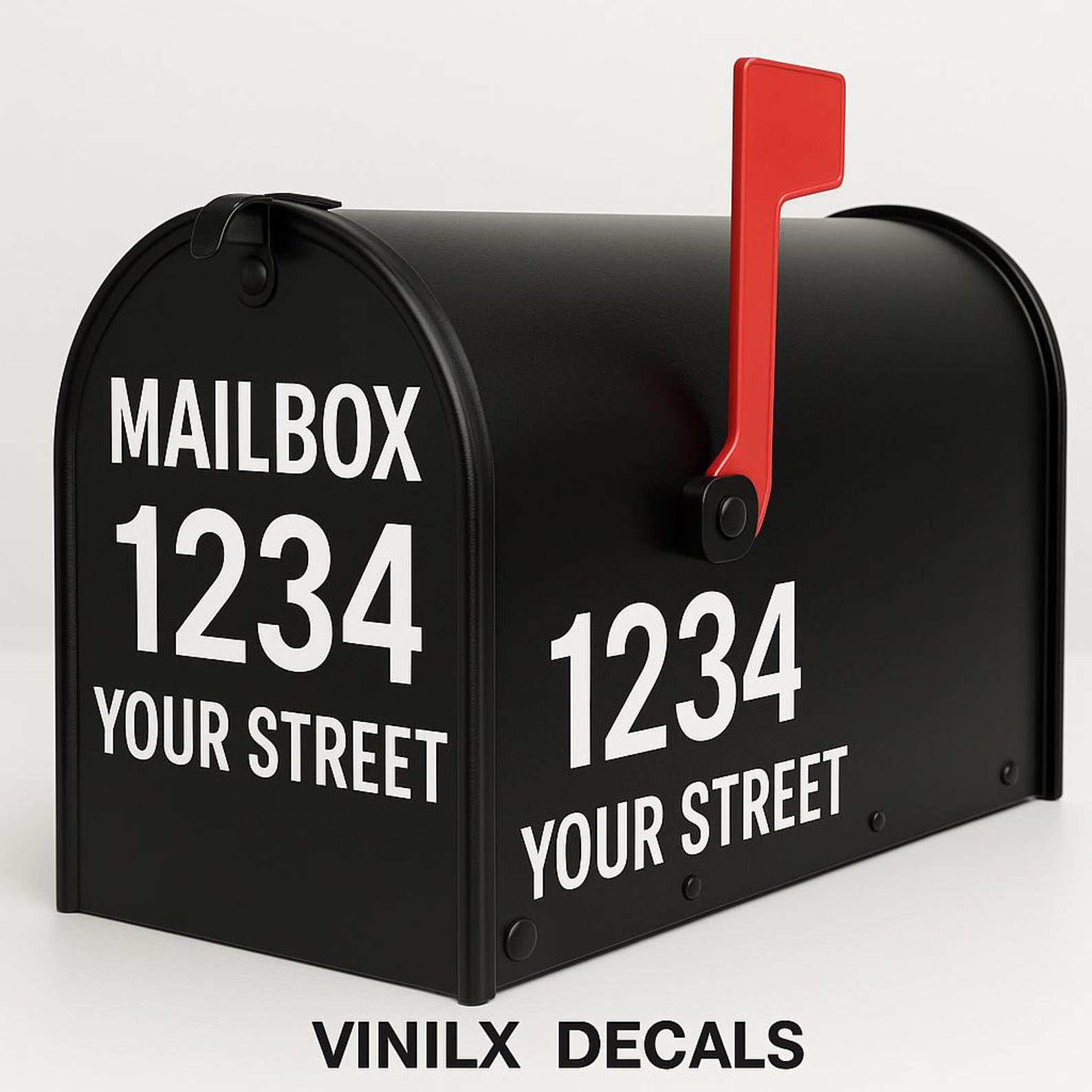 Mailbox Decals, Mailbox Vinyl Lettering - Etsy