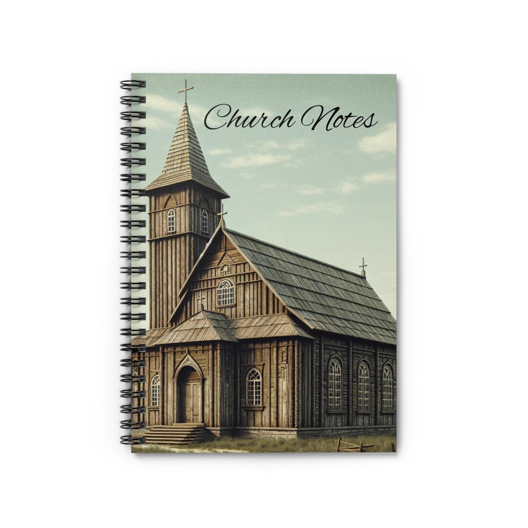 Church Notes Spiral Notebook - Perfect for Worship, Sermon Reflections ...