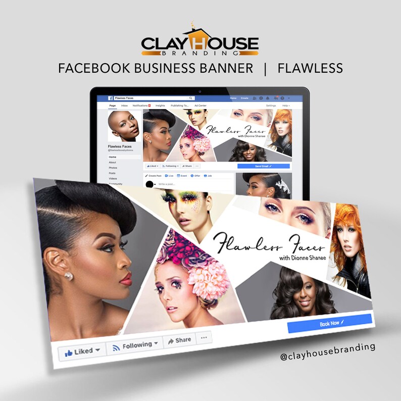 Facebook Cover Banner Flawless Make Up Artist Lash Bar Etsy