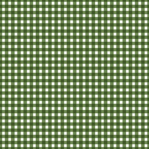 May include: A green and white checkered pattern. The pattern is made up of small squares, with alternating green and white squares.