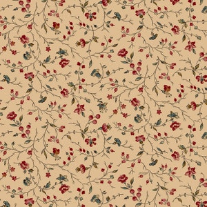 Sturbridge Floral Petites by Pam Buda Tan Sun Bonnet # R170708D-TAN