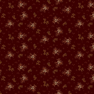 Dark Red Mini Floral By Stacy West 2274-89