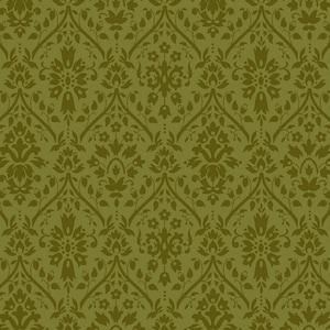 Golden Era by Paula Barnes Green Damask #R220640-GREEN