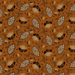 Cheddar & Coal 2 by Pam Buda Rust Paisley Beauty # R170581-RUST
