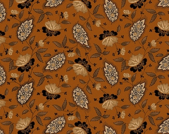 Cheddar & Coal 2 by Pam Buda Rust Paisley Beauty # R170581-RUST