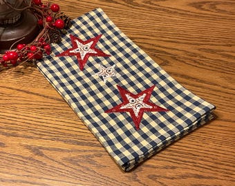 Primitive Farmhouse  Americana  Towel Item #2048