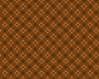 Peut inclure: Un motif sans couture avec un motif répétitif de fleurs stylisées brunes et beiges sur un fond brun.