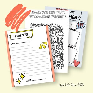 Teacher Appreciation Week Printable Teacher Appreciation Gift  School Kids Teacher Gifts Instant Digital Download