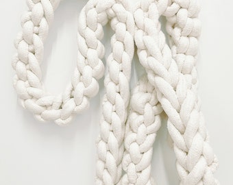 MACROweave-oversized macrame, cotton piping macrame, extra large weaving