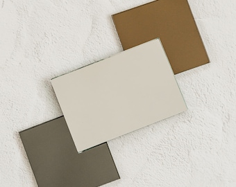 Mirror Samples- Tinted Mirror, Bronze Mirror, Smoke Mirror, Clear Mirror