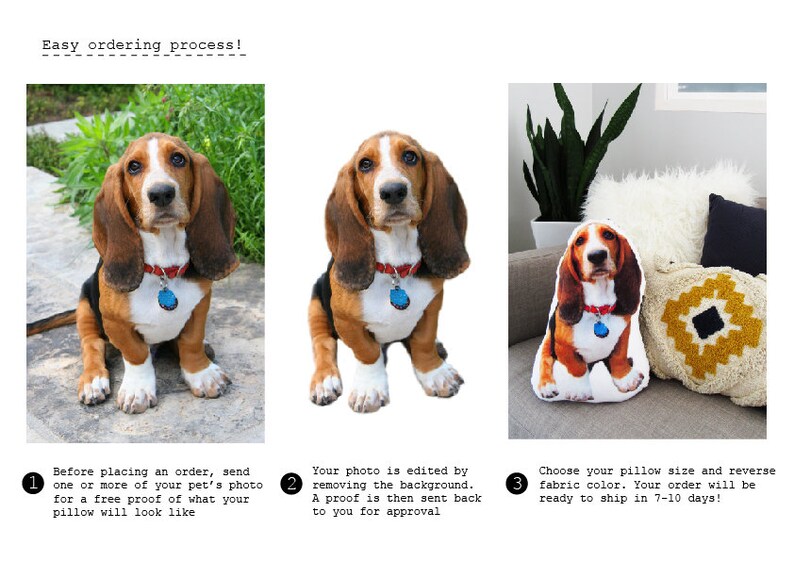 Custom pet pillow Turn your pet into a pillow Custom pet Etsy