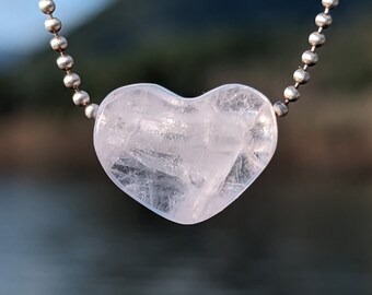 Mica in Fluorite hand carved into a heart shaped pendant for your own crystal charm necklace or diy jewelry
