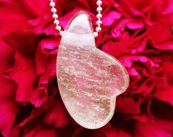 Libyan Desert Glass hand carved crystal petal or wing shaped pendant to make your own necklace or wear alone