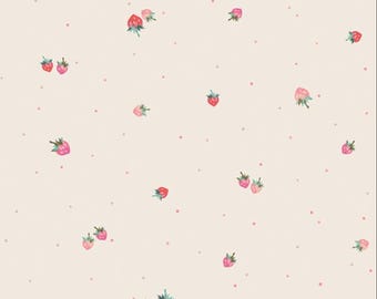 Berry Drizzle uit Haven van Ami Snibaldi van Art Gallery Fabrics op maat gesneden, katoenquiltstof aardbei