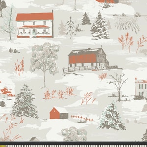 Juniper Fabric &quot;Farmhouse Winter&quot; by Sharon Holland from Art Gallery Fabrics,AGF, 100% Cotton Quilt Fabric