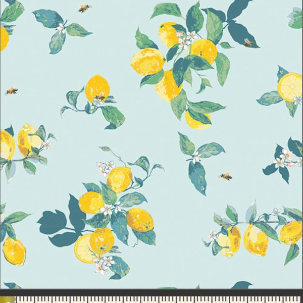 Lemon Fabric “Limoni per Limoncello” from Capri for Art Gallery Fabrics by Katarina Roccella, 100% Premium Cotton.