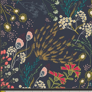 Indie Folk Fabric &quot;Meadow in Dim&quot; for Art Gallery Fabrics by AGF Studio, 100% Cotton Quilting Fabric,IFL-46302