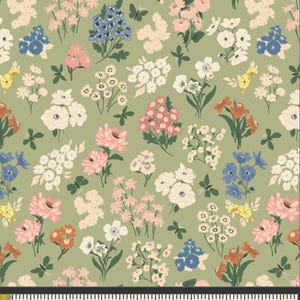 A Year in Petals Fabric “Bountiful Garden Day” for Art Gallery Fabrics by Bonnie Christine,100% Cotton Quilt Fabric