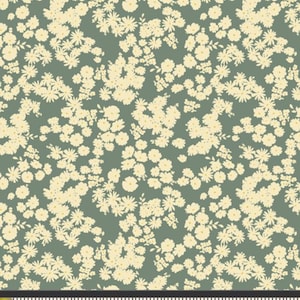 Tissu Un an en pétales « Smoky Blossoms Fir » pour tissus de galerie d&#39;art par Bonnie Christine, tissu de courtepointe 100 % coton