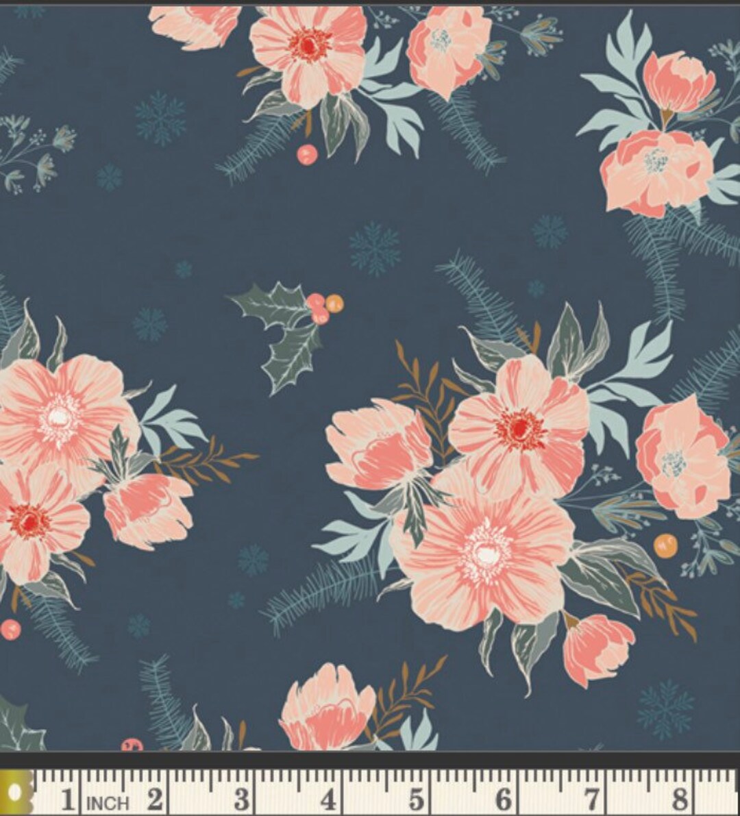 Frosted Roses Midnight From Cozy & Magical Collection by Maureen ...
