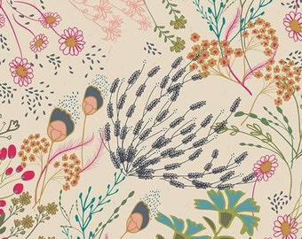Indie Folk Fabric &quot;Meadow Vivid&quot; for Art Gallery Fabrics by AGF Studio, 100% Cotton Quilt Fabric,IFL-56302