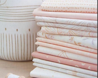 Lot de 10 tissus Fat Quarter/demi-mètre - Collection Ballerina Fusion de Art Gallery Fabrics, tissu de courtepointe 100 % coton
