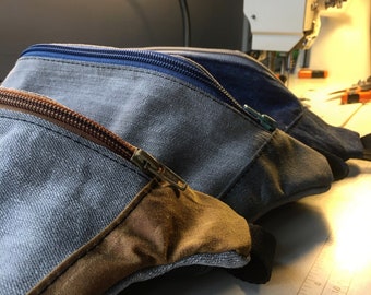 •MIDI PACK - AMANITA• waxed canvas fanny/crossbody