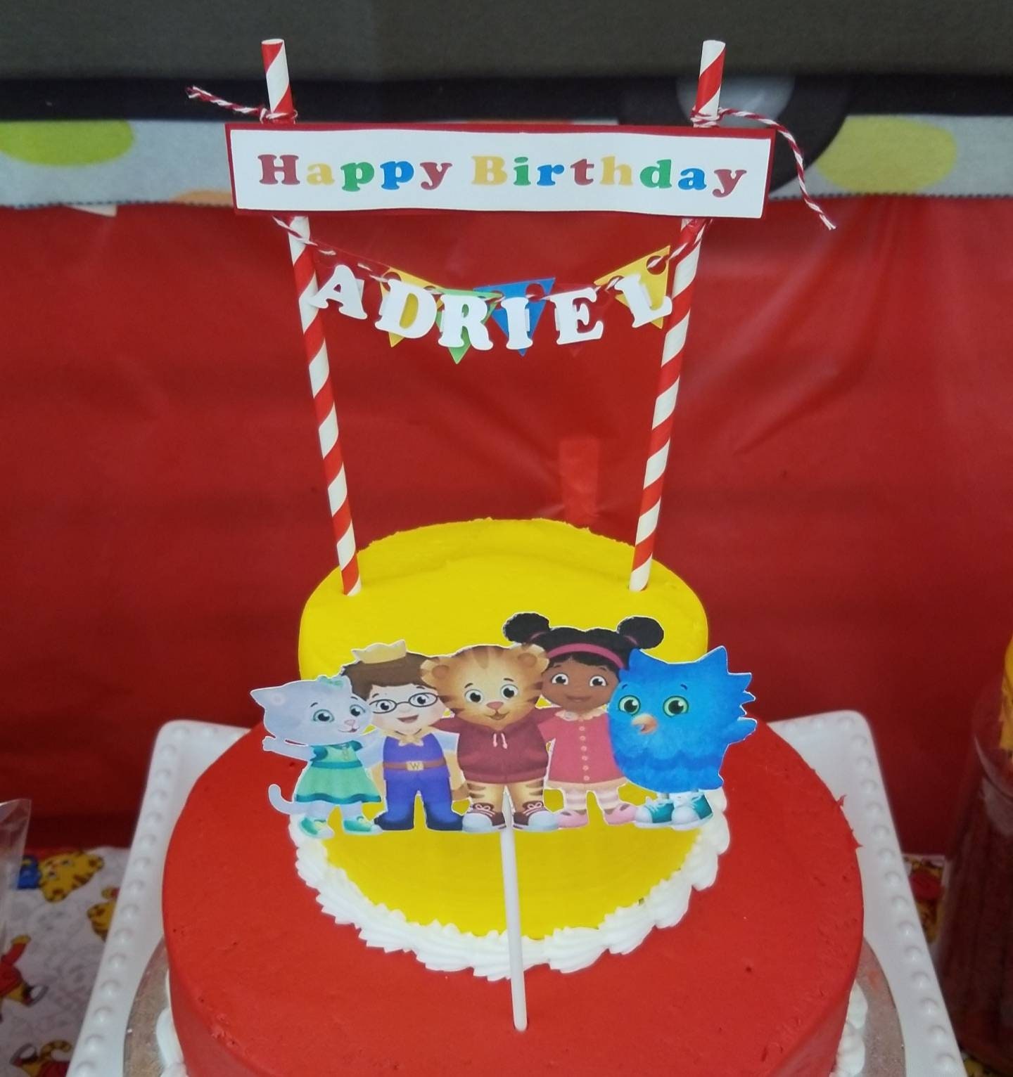 Daniel Tiger Cake Topper Etsy