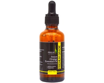 Feelia - Sweet Orange Essential Oil - 100% Pure & Natural, Premium Grade, Expressed and Undiluted, Great for Aromatherapy 50ml