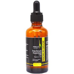 Feelia - Patchouli Essential Oil - 100% Pure & Natural, Premium Grade, Steam Distilled and Undiluted, Great for Aromatherapy - 50ml
