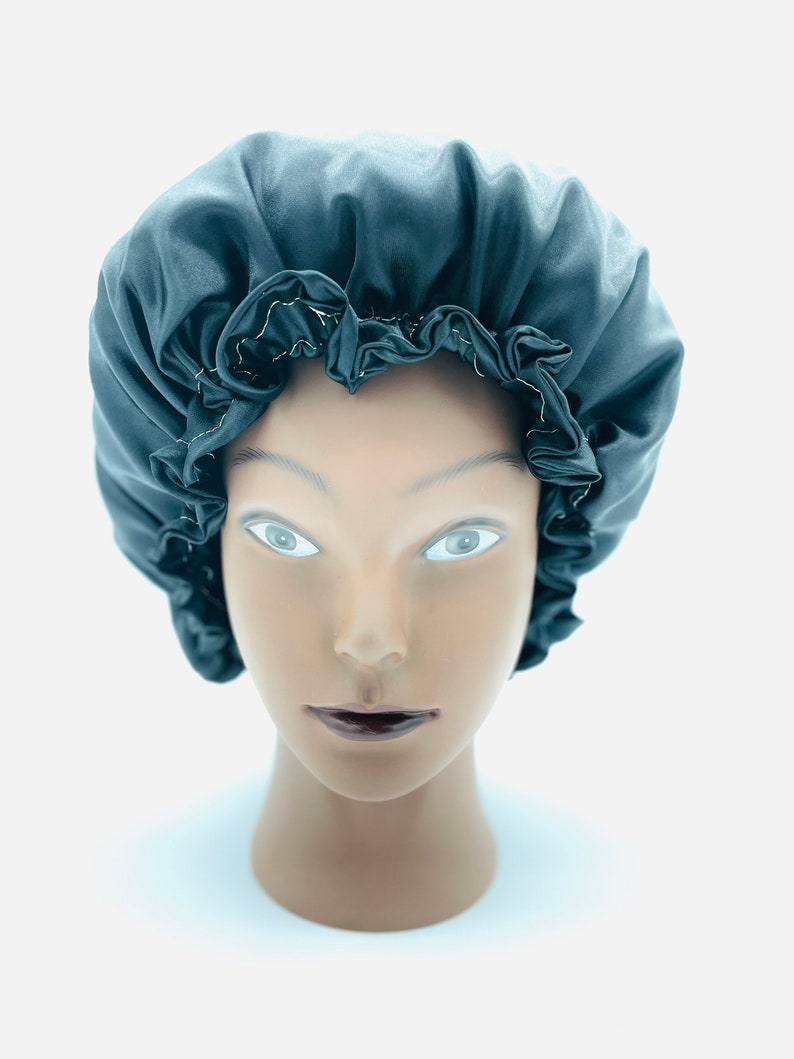 Black Out Fully Reversible Luxuries Pure Satin Hair Bonnet Black Out Fully Reversible Luxuries Pure Satin Hair Bonnet